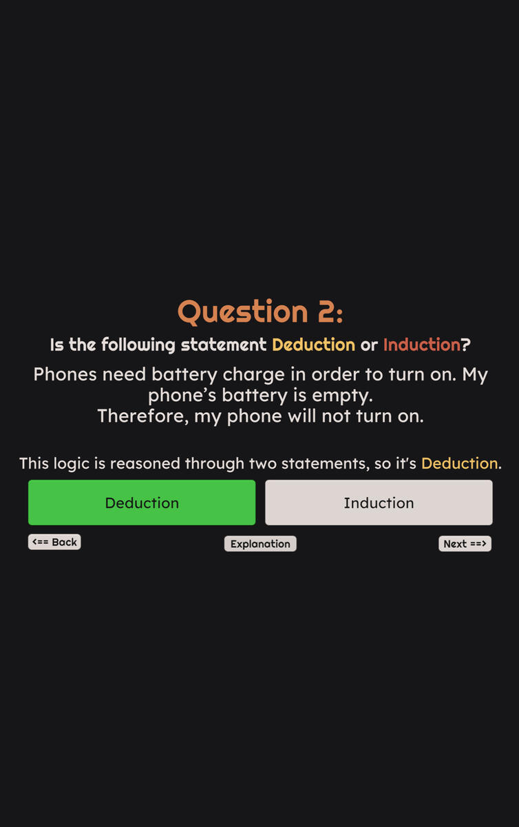 Correctly Answered Question with Explanation